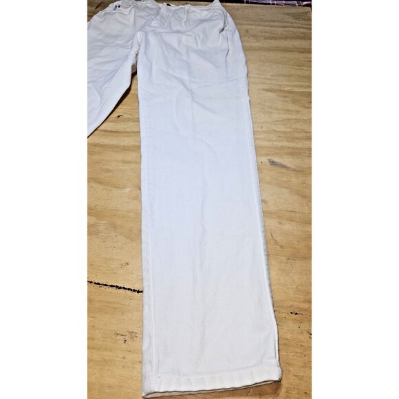 Vintage Gitano White Denim Jeans 14 long Women high Rise tapered leg - Picture 2 of 14